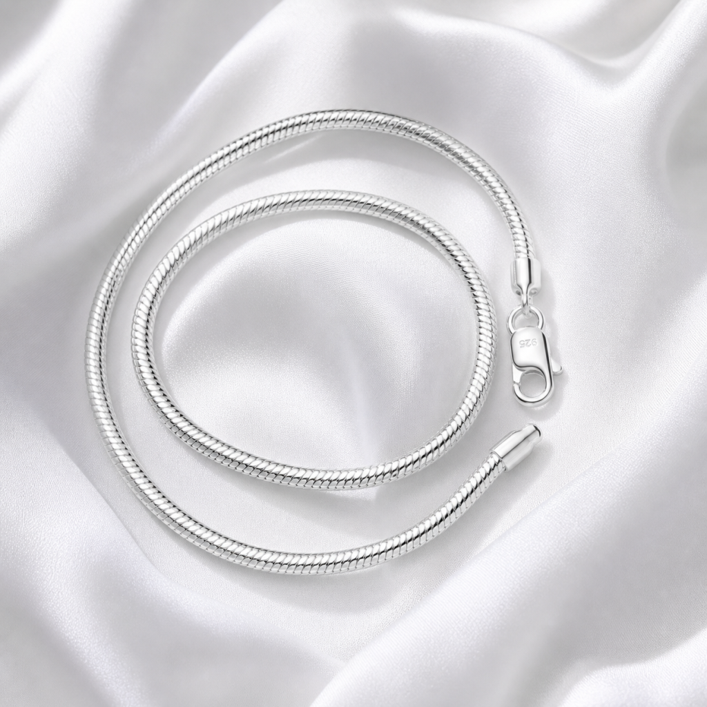 Sterling Silver Snake Chain Necklace