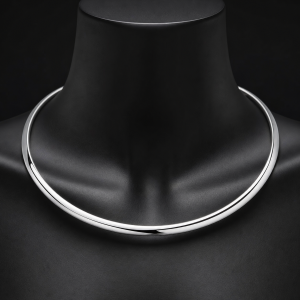 Sterling Silver Omega Necklace