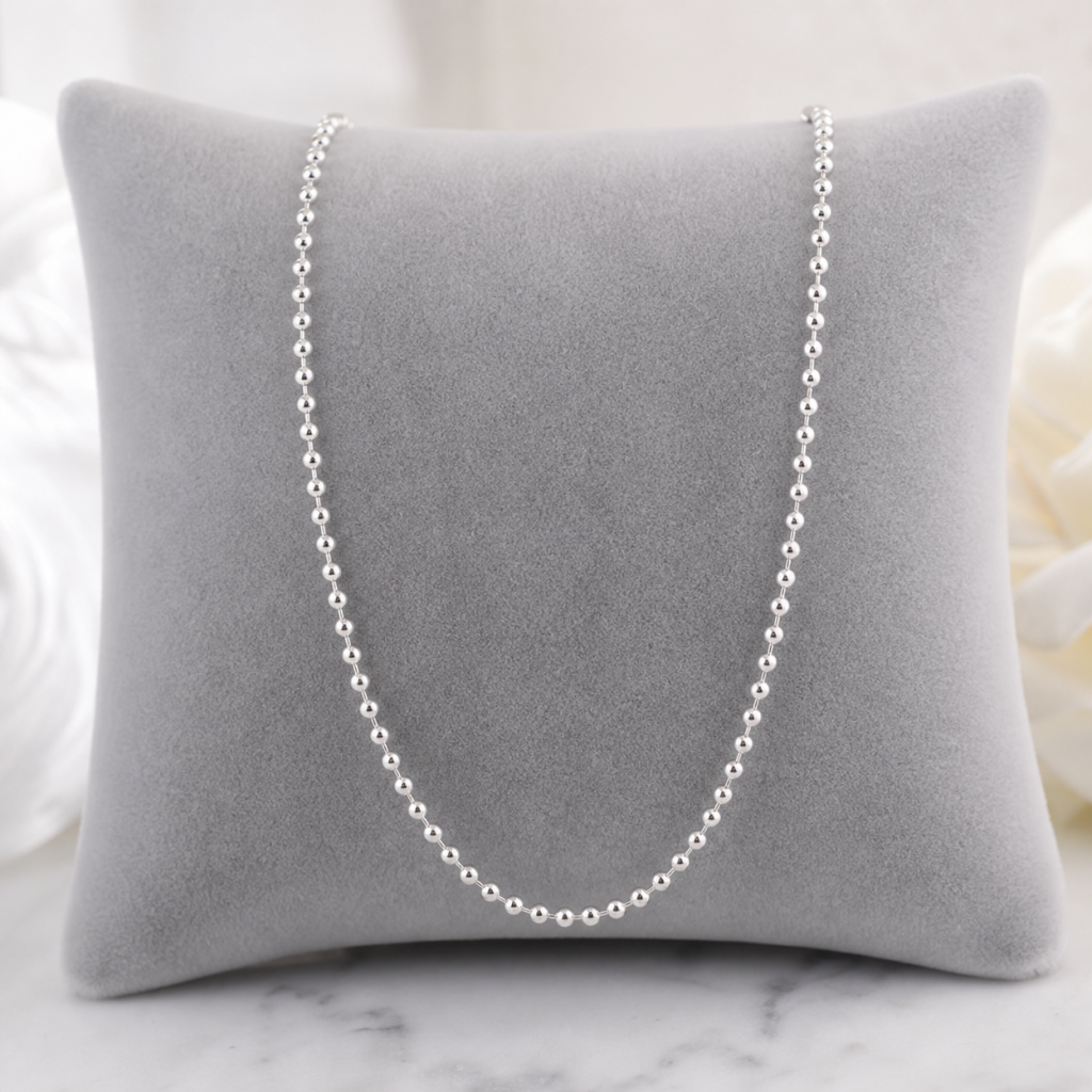 Sterling Silver Ball Chain Necklace
