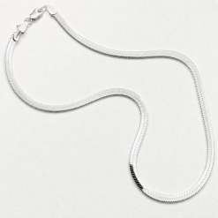 Sterling Silver Herringbone Necklace