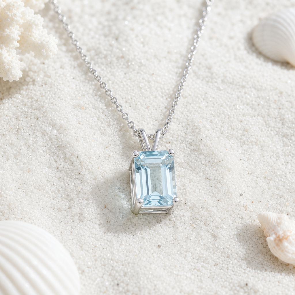 Aquamarine Pendant Necklace