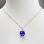 Tanzanite and Diamond Pendant Necklace