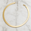14K Gold Herringbone Flat Necklace
