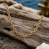 14K Gold Anchor Chain Necklace