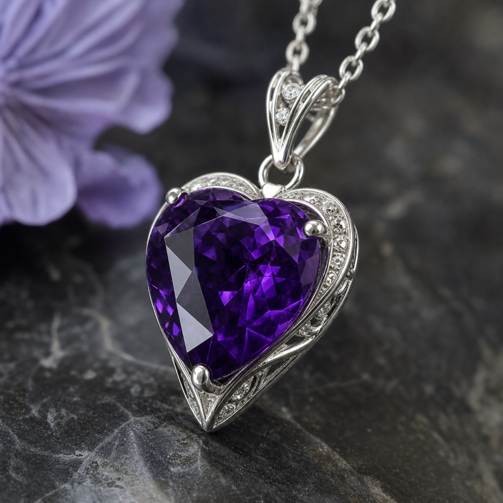 Amethyst Pendant Necklace