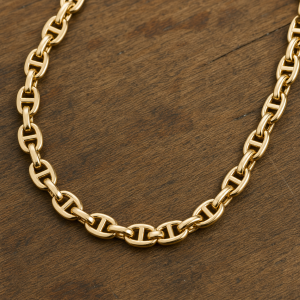 14K Gold Mariner Chain Necklace