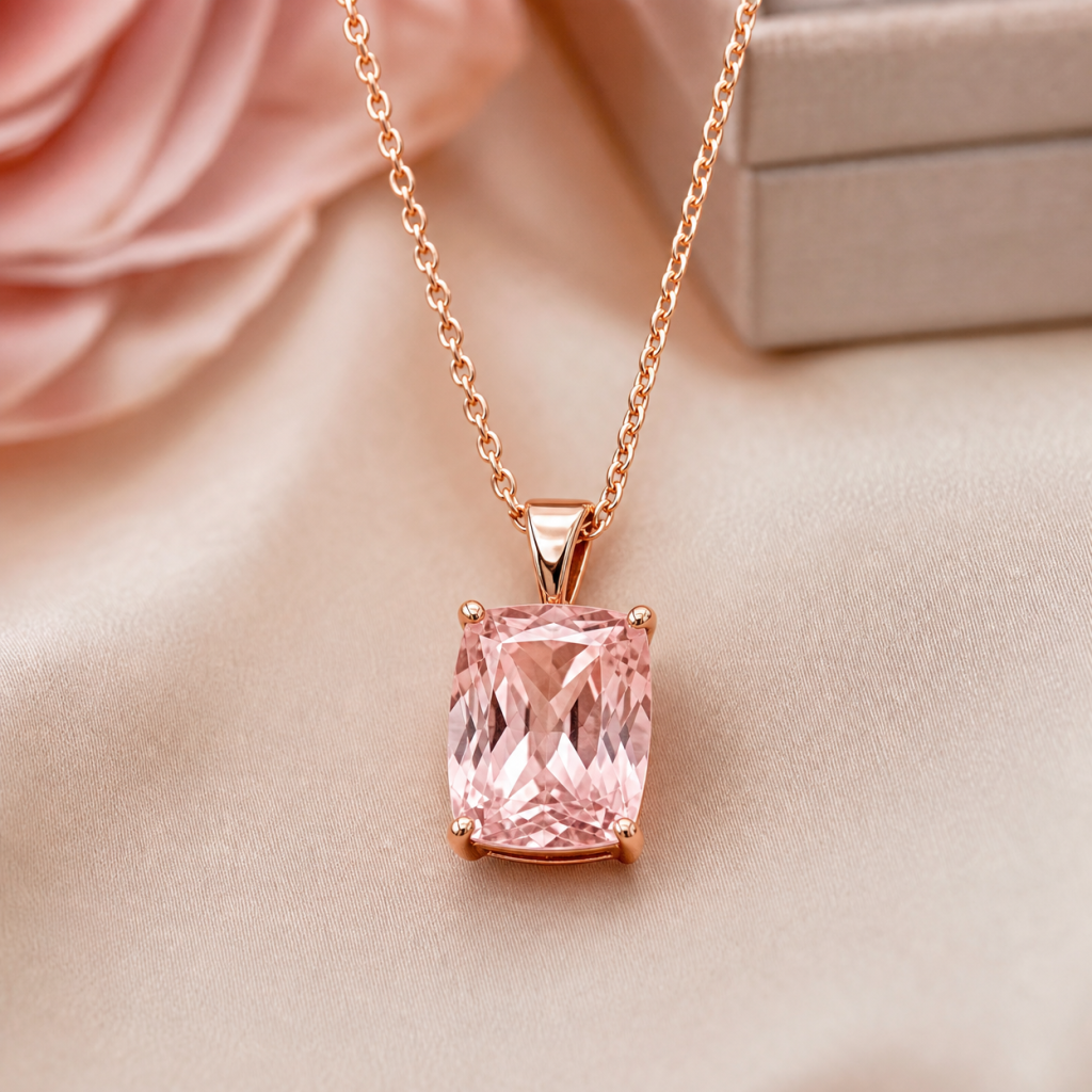 Morganite Pendant Necklace