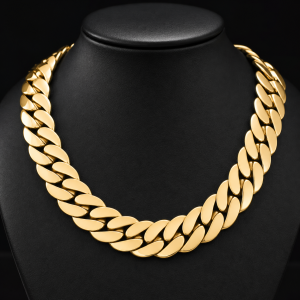 18K Gold Curb Chain Necklace