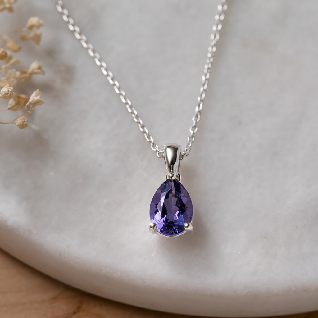 Iolite Pendant Necklace
