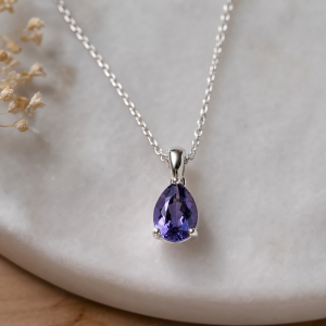 Iolite Pendant Necklace
