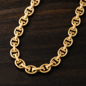 18K Gold Mariner Chain Necklace