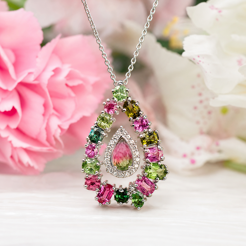 Tourmaline Pendant Necklace